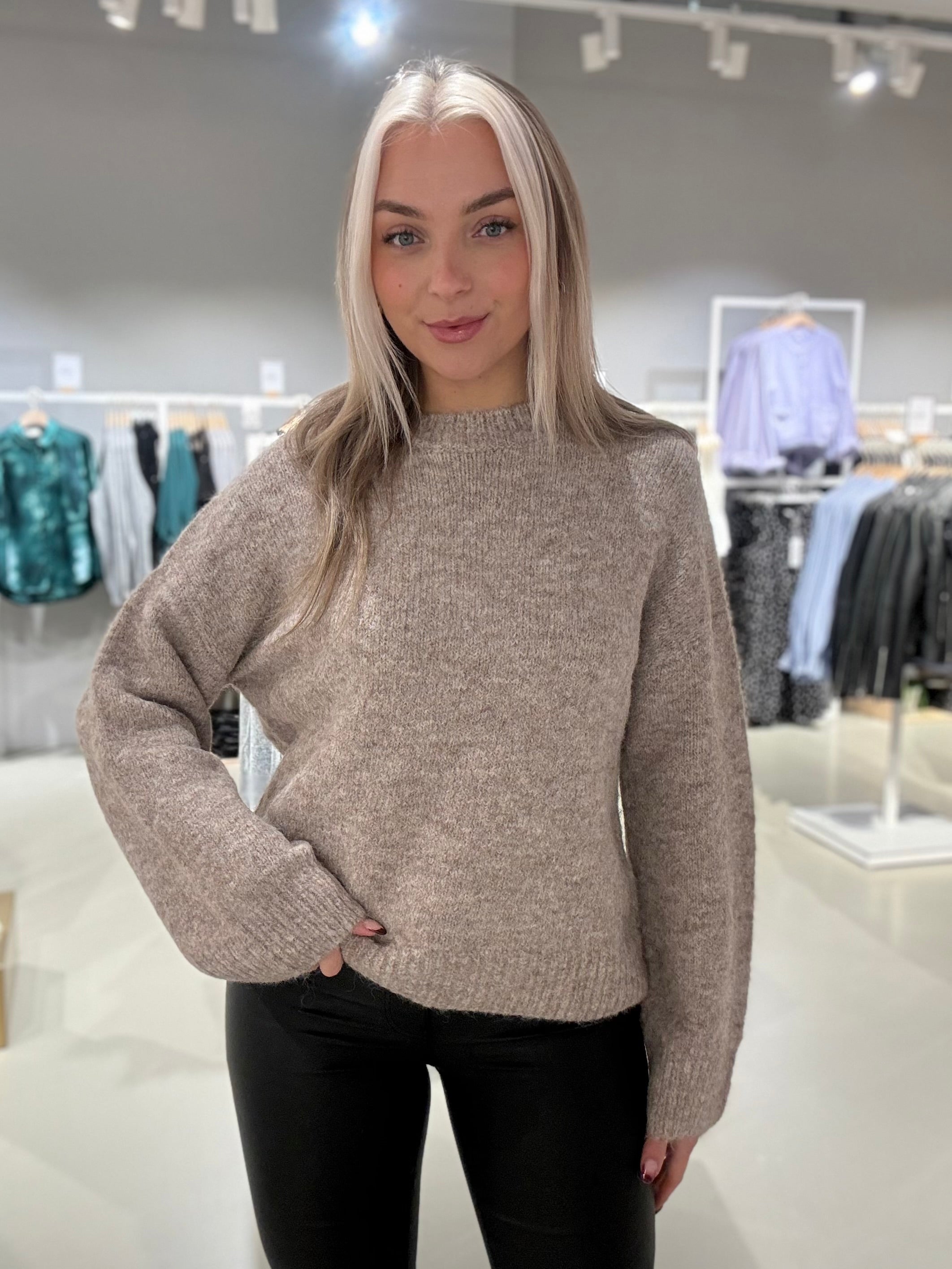 OBJSAGGIA Pullover - Humus